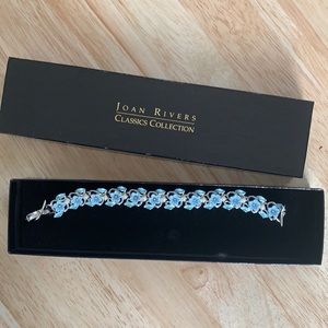 Joan Rivers Classics Blue sterling silver bracelet